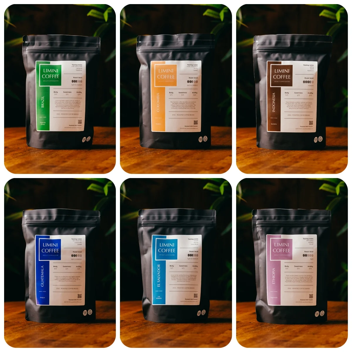 Single origin coffees